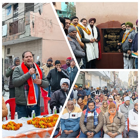 रुद्रपुर में बह रही विकास की गंगा,महापौर ने इंदिरा कालोनी में किया गुरुद्वारा रोड लोकार्पण